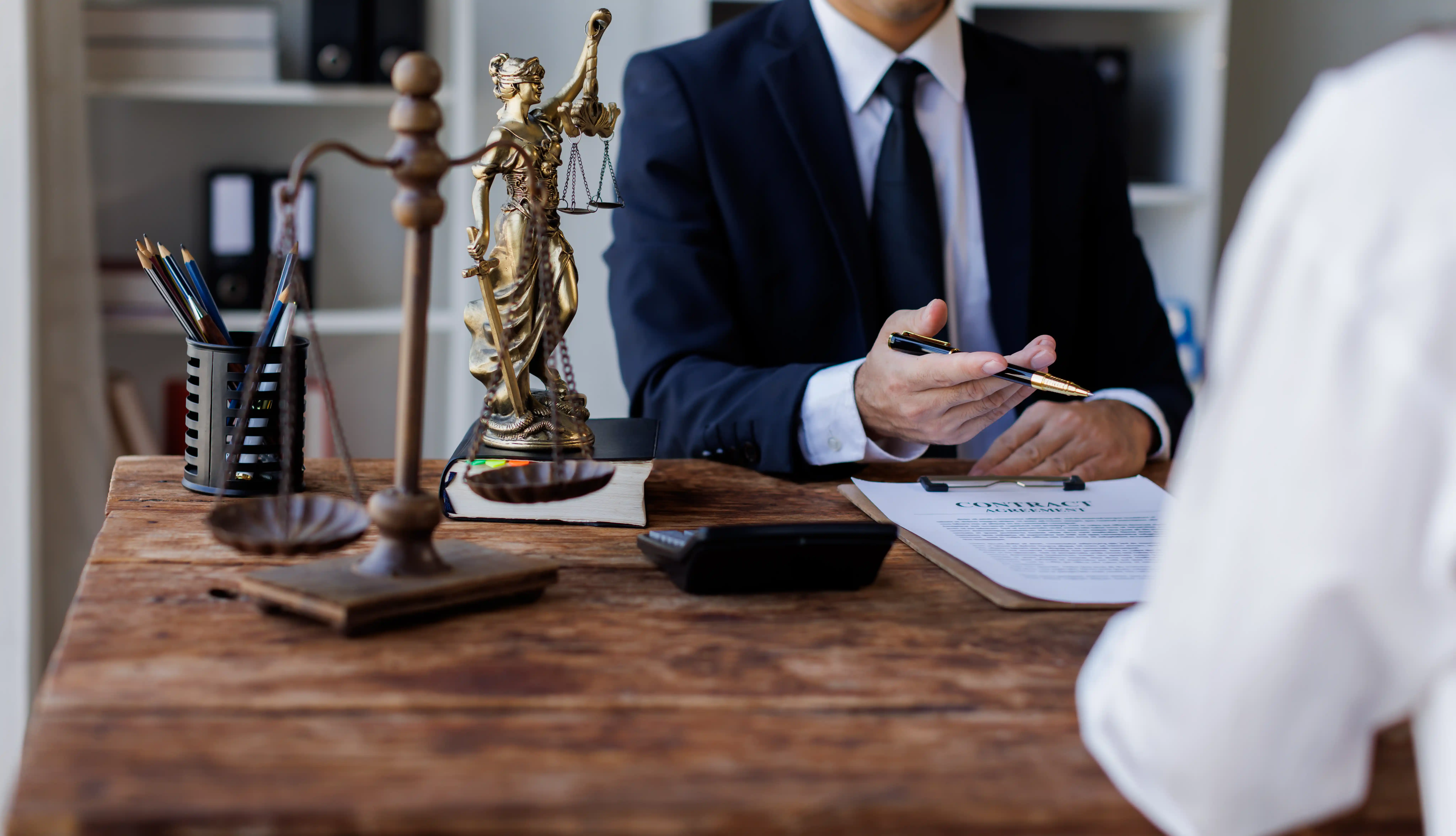 Two lawyers Consultation and conference discussing legal