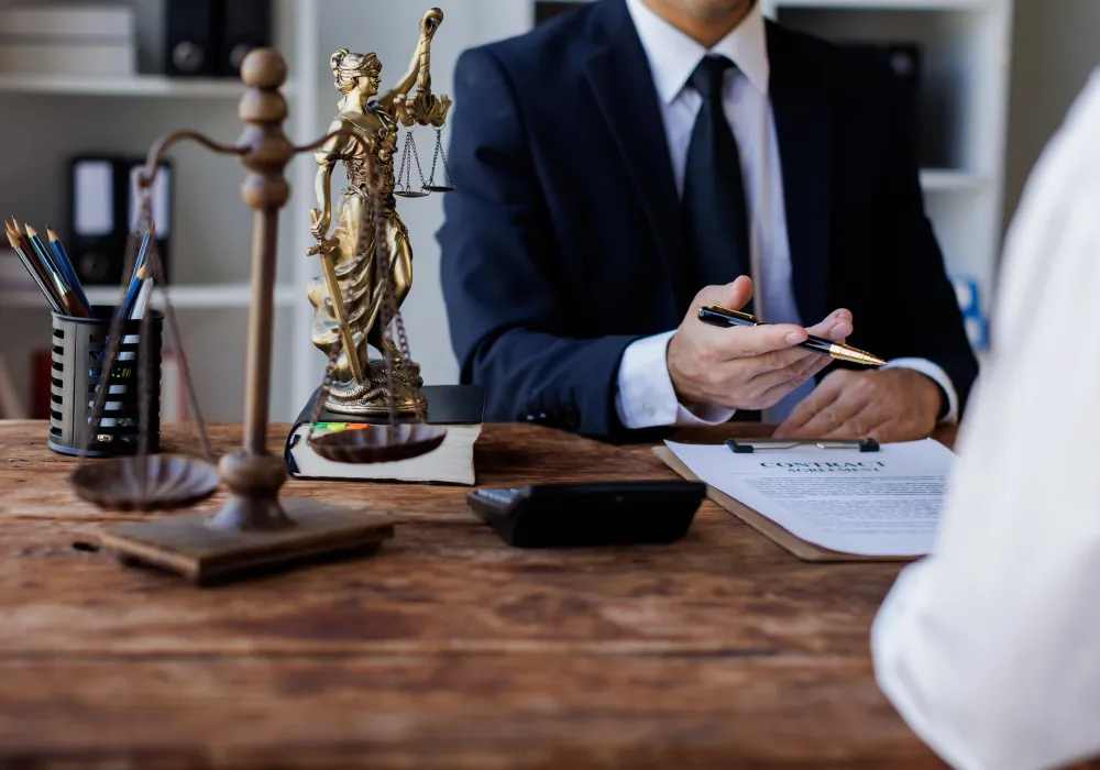 Two lawyers Consultation and conference discussing legal