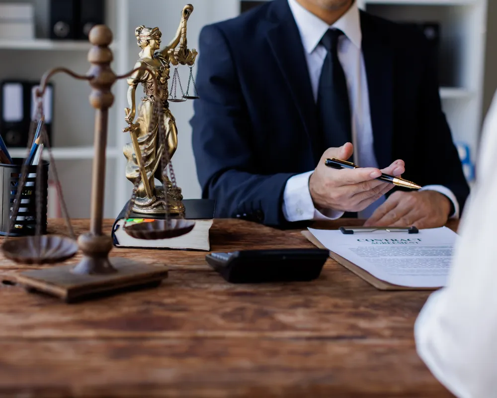 Two lawyers Consultation and conference discussing legal